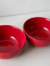 Heem Decor | Poppy | Red Ceramic Snack Bowl Set of 2