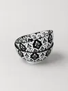 Heem Decor | Noir | Black & White Ceramic Salad Bowl