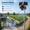 Cybernautt X16D 4G Dual Solar Security Camera | 16MP Four-Lens Outdoor PTZ Camera | 355° Pan 90° Tilt | 10X Zoom | Two-Way Audio | IP66 Waterproof | 12000mAh Battery | SD Card & Cloud Storage | All 3 Lens Mobile controlled rotation