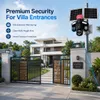 Cybernautt X16D 4G Dual Solar Security Camera | 16MP Four-Lens Outdoor PTZ Camera | 355° Pan 90° Tilt | 10X Zoom | Two-Way Audio | IP66 Waterproof | 12000mAh Battery | SD Card & Cloud Storage | All 3 Lens Mobile controlled rotation