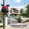 Cybernautt X18I 18MP Triple-Lens 4G Solar Security Camera | 6MP+6MP+6MP | 12000mAh Battery | Color Night Vision | Two-Way Audio | 355° Pan 90° Tilt | IP66 Outdoor CCTV Camera | All Lens Operated with Mobile App