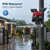 Cybernautt X18I 18MP Triple-Lens 4G Solar Security Camera | 6MP+6MP+6MP | 12000mAh Battery | Color Night Vision | Two-Way Audio | 355° Pan 90° Tilt | IP66 Outdoor CCTV Camera | All Lens Operated with Mobile App
