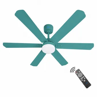 XUGA Zephyr F1T 32W 5 Star 320rpm Copper Motor Green Finish BLDC 6 Blade Ceiling Fan with Remote & Copper Motor, Sweep: 1200 mm | 5 years Warranty