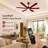 XUGA Zephyr F1R 32W 5 Star 320rpm Copper Motor Red Finish BLDC 6 Blade Ceiling Fan with Remote & Copper Motor, Sweep: 1200 mm | 5 years Warranty