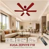 XUGA Zephyr F1R 32W 5 Star 320rpm Copper Motor Red Finish BLDC 6 Blade Ceiling Fan with Remote & Copper Motor, Sweep: 1200 mm | 5 years Warranty