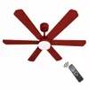 XUGA Zephyr F1R 32W 5 Star 320rpm Copper Motor Red Finish BLDC 6 Blade Ceiling Fan with Remote & Copper Motor, Sweep: 1200 mm | 5 years Warranty