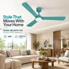 XUGA Celeste F2T 28W 5 Star 380rpm 3 Blade Green Finish BLDC Ceiling Fan with Remote, Sweep: 1200 mm , Copper Motor , 5 Years Warranty