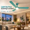 XUGA Celeste F2T 28W 5 Star 380rpm 3 Blade Green Finish BLDC Ceiling Fan with Remote, Sweep: 1200 mm , Copper Motor , 5 Years Warranty