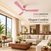 XUGA Celeste F2L 28W 5 Star 380rpm 3 Blade Pink Finish BLDC Ceiling Fan with Remote, Sweep: 1200 mm , Copper Motor , 5 Years Warranty