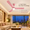 XUGA Celeste F2L 28W 5 Star 380rpm 3 Blade Pink Finish BLDC Ceiling Fan with Remote, Sweep: 1200 mm , Copper Motor , 5 Years Warranty