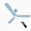 XUGA Celeste F2K 28W 5 Star 380rpm 3 Blade Sky Blue Finish BLDC Ceiling Fan with Remote, Sweep: 1200 mm , Copper Motor , 5 Years Warranty