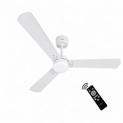 XUGA Celeste F2F 28W 5 Star 380rpm 3 Blade  White Finish BLDC Ceiling Fan with Remote, Sweep: 1200 mm , Copper Motor , 5 Years Warranty