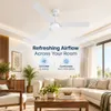 XUGA Celeste F2F 28W 5 Star 380rpm 3 Blade  White Finish BLDC Ceiling Fan with Remote, Sweep: 1200 mm , Copper Motor , 5 Years Warranty