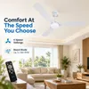 XUGA Celeste F2F 28W 5 Star 380rpm 3 Blade  White Finish BLDC Ceiling Fan with Remote, Sweep: 1200 mm , Copper Motor , 5 Years Warranty