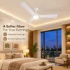 XUGA Celeste F2F 28W 5 Star 380rpm 3 Blade  White Finish BLDC Ceiling Fan with Remote, Sweep: 1200 mm , Copper Motor , 5 Years Warranty