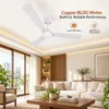 XUGA Celeste F2F 28W 5 Star 380rpm 3 Blade  White Finish BLDC Ceiling Fan with Remote, Sweep: 1200 mm , Copper Motor , 5 Years Warranty
