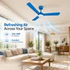 XUGA Celeste F2H 28W 5 Star 380rpm 3 Blade Blue Finish BLDC Ceiling Fan with Remote, Sweep: 1200 mm , Copper Motor , 5 Years Warranty