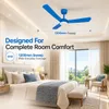 XUGA Celeste F2H 28W 5 Star 380rpm 3 Blade Blue Finish BLDC Ceiling Fan with Remote, Sweep: 1200 mm , Copper Motor , 5 Years Warranty