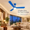 XUGA Celeste F2H 28W 5 Star 380rpm 3 Blade Blue Finish BLDC Ceiling Fan with Remote, Sweep: 1200 mm , Copper Motor , 5 Years Warranty