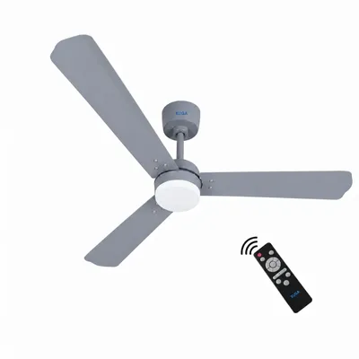 XUGA Celeste F2G 28W 5 Star 380rpm 3 Blade GreY Finish BLDC Ceiling Fan with Remote, Sweep: 1200 mm , Copper Motor , 5 Years Warranty