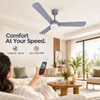 XUGA Celeste F2G 28W 5 Star 380rpm 3 Blade GreY Finish BLDC Ceiling Fan with Remote, Sweep: 1200 mm , Copper Motor , 5 Years Warranty