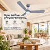 XUGA Celeste F2G 28W 5 Star 380rpm 3 Blade GreY Finish BLDC Ceiling Fan with Remote, Sweep: 1200 mm , Copper Motor , 5 Years Warranty