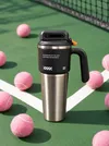 BLOOFY Insulated Tumbler | Tumbler with Handle and Straw | Cup Holder Friendly for Travel | Leakproof Water Bottle | BPA-Free
