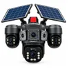 Cybernautt X18K 4G Solar CCTV Camera | Triple 6MP Camera | Dual Solar Panel | 355° Pan 90° Tilt | Two-Way Audio | Built-In Siren | Battery Powered Outdoor Security Camera | Supports Upto 128GB SD Card