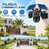 Cybernautt X18K 4G Solar CCTV Camera | Triple 6MP Camera | Dual Solar Panel | 355° Pan 90° Tilt | Two-Way Audio | Built-In Siren | Battery Powered Outdoor Security Camera | Supports Upto 128GB SD Card