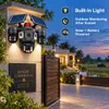 Cybernautt X18K 4G Solar CCTV Camera | Triple 6MP Camera | Dual Solar Panel | 355° Pan 90° Tilt | Two-Way Audio | Built-In Siren | Battery Powered Outdoor Security Camera | Supports Upto 128GB SD Card