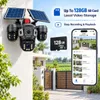 Cybernautt X18K 4G Solar CCTV Camera | Triple 6MP Camera | Dual Solar Panel | 355° Pan 90° Tilt | Two-Way Audio | Built-In Siren | Battery Powered Outdoor Security Camera | Supports Upto 128GB SD Card