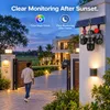 Cybernautt X16F 16MP 4G Solar Security Camera, Four Lens Outdoor CCTV Camera, Dual Solar Panel, 12000mAh Battery, 360° Pan 90° Tilt, Color Night Vision, Two-Way Audio, IP66, 128GB SD Support