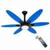 XUGA Velor F11H BLDC Ceiling Fan for Home | 1200mm Sweep | 320 RPM High Speed | 210 CMM Air Delivery | Remote Control with 6+Boost Speeds | 32W Energy Saving Motor | Silent Operation | 5 Year Warranty | Blue