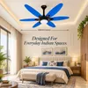XUGA Velor F11H BLDC Ceiling Fan for Home | 1200mm Sweep | 320 RPM High Speed | 210 CMM Air Delivery | Remote Control with 6+Boost Speeds | 32W Energy Saving Motor | Silent Operation | 5 Year Warranty | Blue