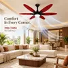 XUGA Velor F11R BLDC Ceiling Fan for Home | 1200mm Sweep | 320 RPM High Speed | 210 CMM Air Delivery | Remote Control with 6+Boost Speeds | 32W Energy Saving Motor | Silent Operation | 5 Year Warranty | Red