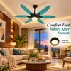 XUGA Velor F11T BLDC Ceiling Fan for Home | 1200mm Sweep | 320 RPM High Speed | 210 CMM Air Delivery | Remote Control with 6+Boost Speeds | 32W Energy Saving Motor | Silent Operation | 5 Year Warranty | Green