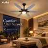 XUGA Velor F11G BLDC Ceiling Fan for Home | 1200mm Sweep | 320 RPM High Speed | 210 CMM Air Delivery | Remote Control with 6+Boost Speeds | 32W Energy Saving Motor | Silent Operation | 5 Year Warranty | Grey