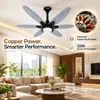 XUGA Velor F11G BLDC Ceiling Fan for Home | 1200mm Sweep | 320 RPM High Speed | 210 CMM Air Delivery | Remote Control with 6+Boost Speeds | 32W Energy Saving Motor | Silent Operation | 5 Year Warranty | Grey