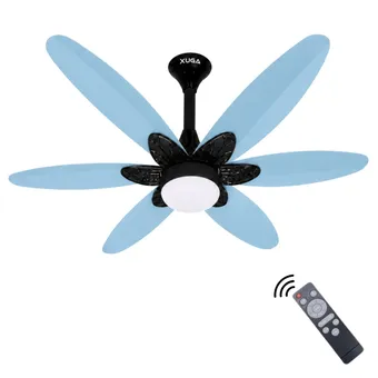XUGA Velor F11K BLDC Ceiling Fan for Home | 1200mm Sweep | 320 RPM High Speed | 210 CMM Air Delivery | Remote Control with 6+Boost Speeds | 32W Energy Saving Motor | Silent Operation | 5 Year Warranty | Sky Blue