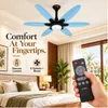 XUGA Velor F11K BLDC Ceiling Fan for Home | 1200mm Sweep | 320 RPM High Speed | 210 CMM Air Delivery | Remote Control with 6+Boost Speeds | 32W Energy Saving Motor | Silent Operation | 5 Year Warranty | Sky Blue