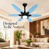 XUGA Velor F11K BLDC Ceiling Fan for Home | 1200mm Sweep | 320 RPM High Speed | 210 CMM Air Delivery | Remote Control with 6+Boost Speeds | 32W Energy Saving Motor | Silent Operation | 5 Year Warranty | Sky Blue