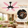 XUGA Velor F11L BLDC Ceiling Fan for Home | 1200mm Sweep | 320 RPM High Speed | 210 CMM Air Delivery | Remote Control with 6+Boost Speeds | 32W Energy Saving Motor | Silent Operation | 5 Year Warranty | Pink
