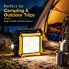 Cybernautt CN-SDB03 Solar Emergency Camping Light with Toolbox | USB Rechargeable LED Work Light | Side Flashlight | IP65 | 2×18650 Battery | Camping, Car & Home Use