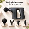XUGA HM029 Body Massager for Men & Women | Rechargeable Massage Gun with 4 Massage Heads | Up to 3300 RPM | 18W Power | 1200mAh Battery | Portable Muscle Relaxation Massager for Shoulder, Back, Arms & Legs