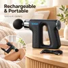XUGA HM029 Body Massager for Men & Women | Rechargeable Massage Gun with 4 Massage Heads | Up to 3300 RPM | 18W Power | 1200mAh Battery | Portable Muscle Relaxation Massager for Shoulder, Back, Arms & Legs