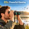 Cybernautt AVIS 20x52 High-Power Binoculars | BAK4 Prism | FMC Multi-Layer Coated Lenses | Central Focus | 52mm Objective Lens | 15mm Eye Relief | Binoculars for Birdwatching, Travel & Outdoor Viewing