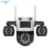 Cybernautt K9R 9MP Triple Lens 4G SIM PTZ Security Camera for Home & Outdoor | 3MP+3MP+3MP | 355° Pan & 90° Tilt | Full Color Night Vision | Human Motion Detection | Two-Way Audio | Up to 128GB Storage