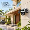 Cybernautt K9R 9MP Triple Lens 4G SIM PTZ Security Camera for Home & Outdoor | 3MP+3MP+3MP | 355° Pan & 90° Tilt | Full Color Night Vision | Human Motion Detection | Two-Way Audio | Up to 128GB Storage
