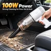XUGA Y800-1010 Powerful Car Vacuum Cleaner | 4500PA Suction | 100W Power | DC 12V | 8A Rated Current | Handheld Car Vacuum with Crevice Nozzle, Brush & Flexible Hose for Seats, Mats & Boot Cleaning