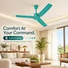 XUGA Neo F4T,  28W, 5 Star, 380rpm,3 Blade, Smoky Brown BLDC Ceiling Fan with Remote, Sweep: 1200 mm, Copper Motor, 5 Years Warranty, Teal Finish